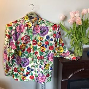 Vintage Versace Silk Blouse